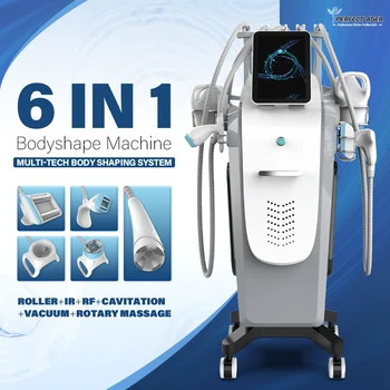 Perfectlaser 6 in 1 Body Sculpting Face Lift Beauty Machine 2024 New RF Vacuum IR Roller Rotary Massage Vela Body Shape Machine