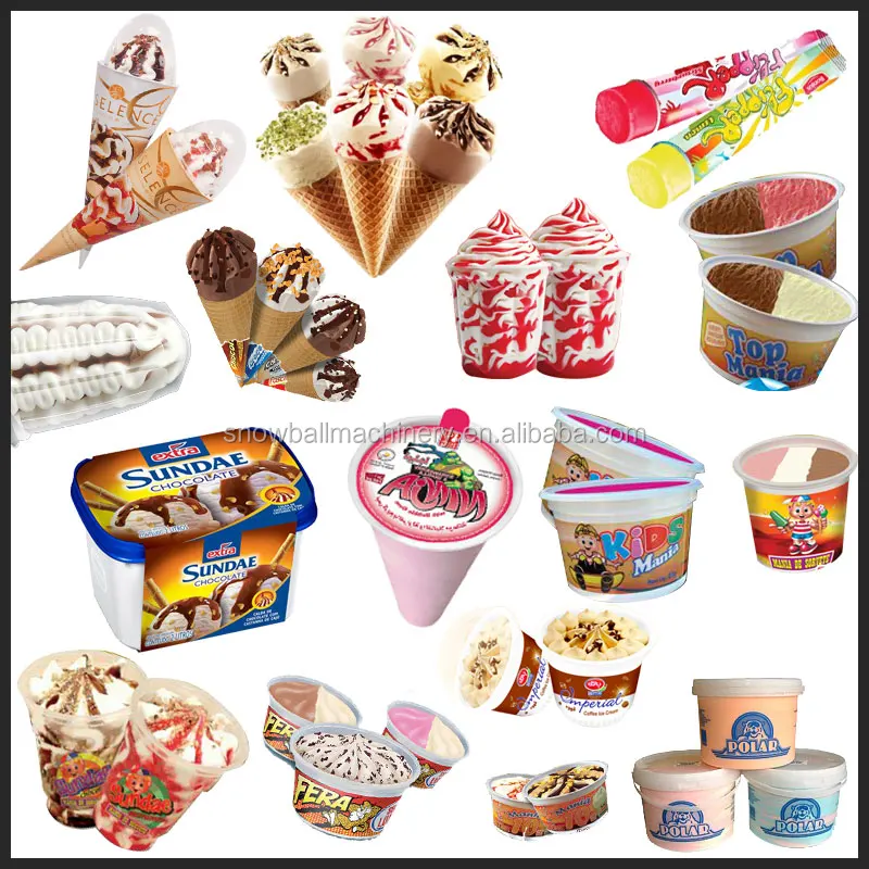 Automatic Ice Cream Cup Cone Filling Machine Ice Cream Production Line
