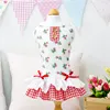 White rose plaid skirt