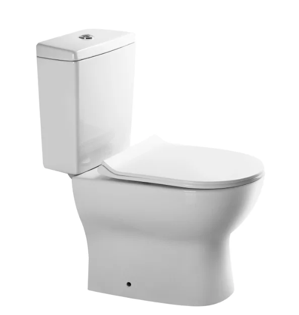 AIDI European Style Modern Bathroom Box Rim P-trap Round Two Piece Toilet