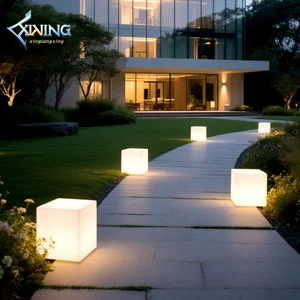 Waterproof LED Outdoor Garden Lights for Home Multiple Sizes E27 Base Plastic Lamp Body Atmosphere Landscape Lighting
