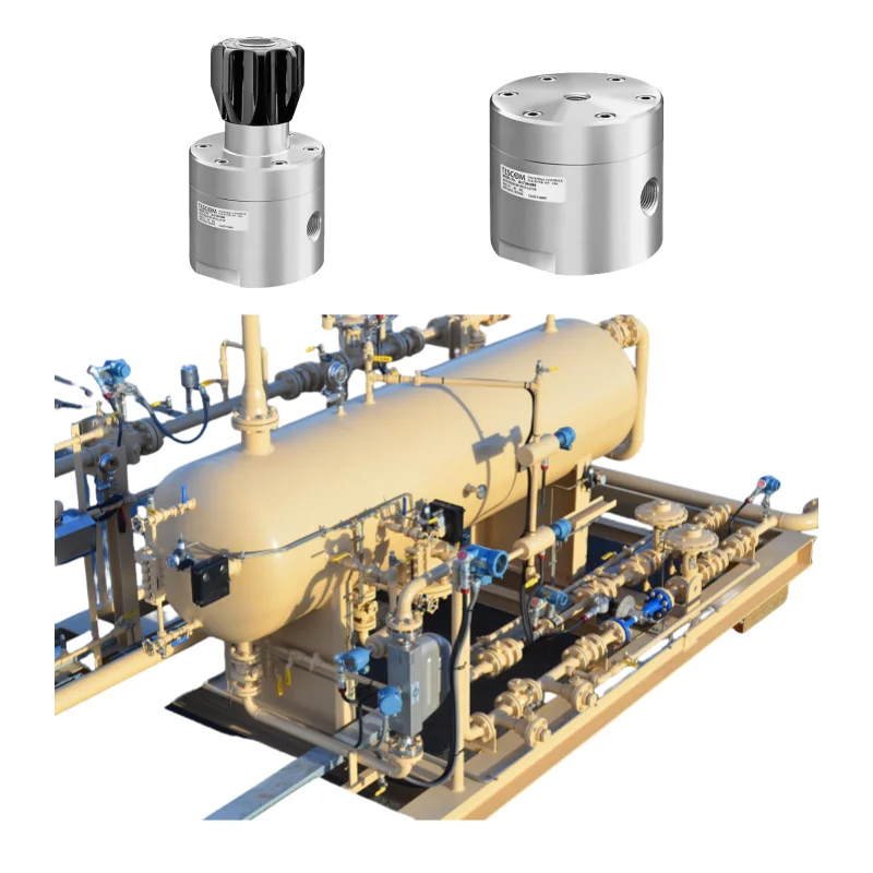 TESCOM High Flow Back Pressure Regulator 26-2700 Stainless Steel EMERSON pressure reducing valve Fitted On a Skid Mount