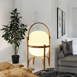 Modern Japanese Wabi Sabi Table Lamp White Glass Iron Body Bedside Lamp with Battery Power for Living Room Hotel Lobby Hallway