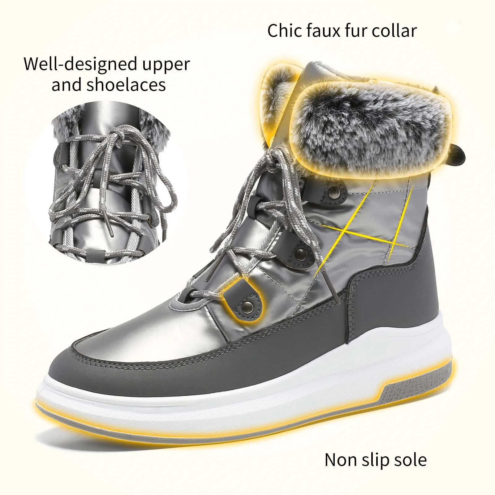 New Custom Snow Boots Non-slip Waterproof Outdoor Boots - Buy Snow ...