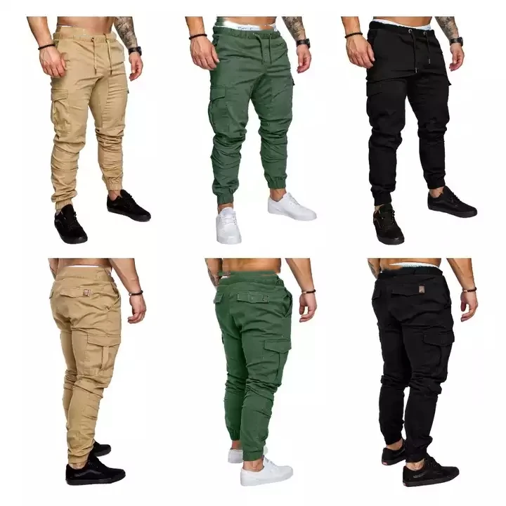 Most Popular Solid Color Cotton Men's Casual Trousers Fashion Men's ...
