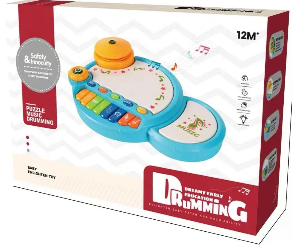 Amazing Colorful Interactive Musical Instruments Education Drum Toy ...