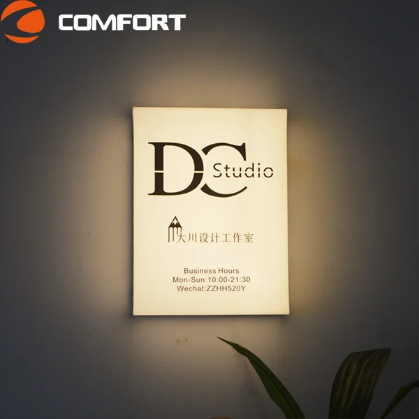 Door LOGO Indoor and Outdoor Factory Custom 3D LED Waterproof Boundless Led Singboard Letter Signs Acrylic Neon Light