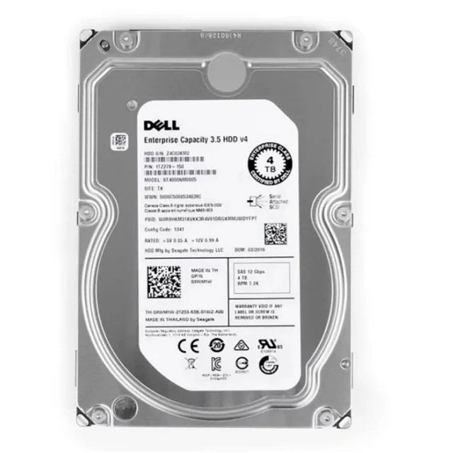 Wholesale Dell 4TB SAS 3.5 Hard Driver Disk HDD Hard Drives With