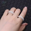 Bague en diamant moissanite VVS blanc