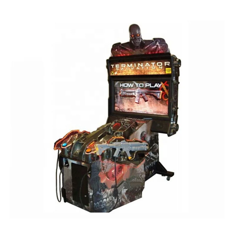 55LCD Terminator Salvation 4 Coin Operated Arcade Gun Shooting Game Machine for Sale