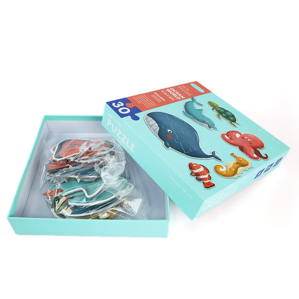 Educational Blue Whale Fish Ocean World Jigsaw Puzzle