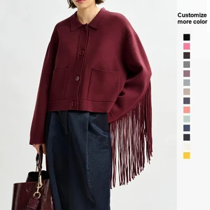New Fashion Winter Warm Women Jacket Casual Wear Women Crop Polyester Jacket With Leather Collar