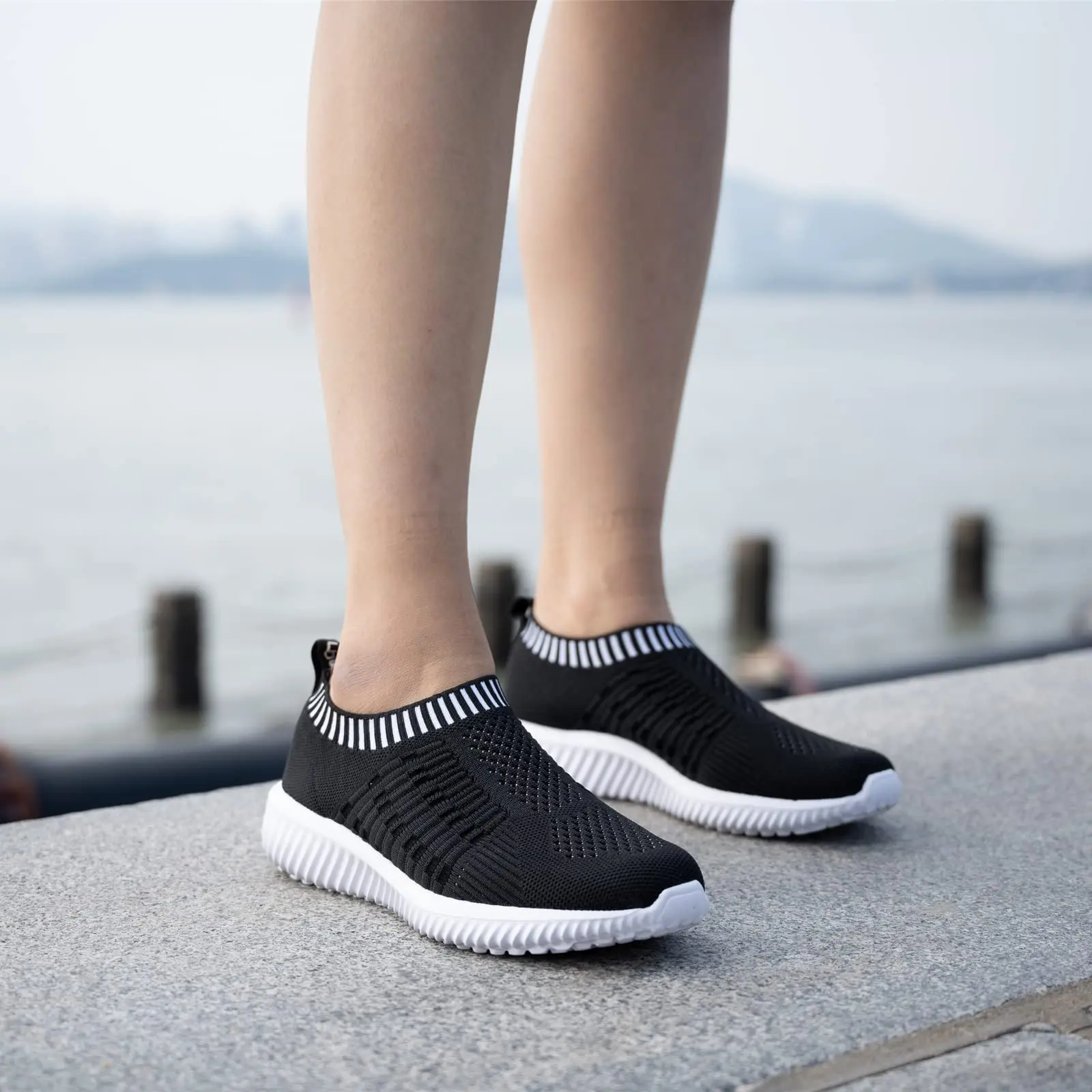 Women"e;s Athletic Walking Shoes Casual Mesh-Comfortable Work Sneakers