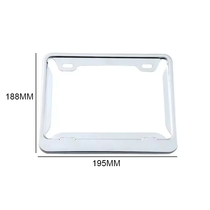 Carbon Fiber Motorcycle License Plate Frame Holder Black Metal Aluminum Slim Design with Stainless Steel Screws No Reviews yet