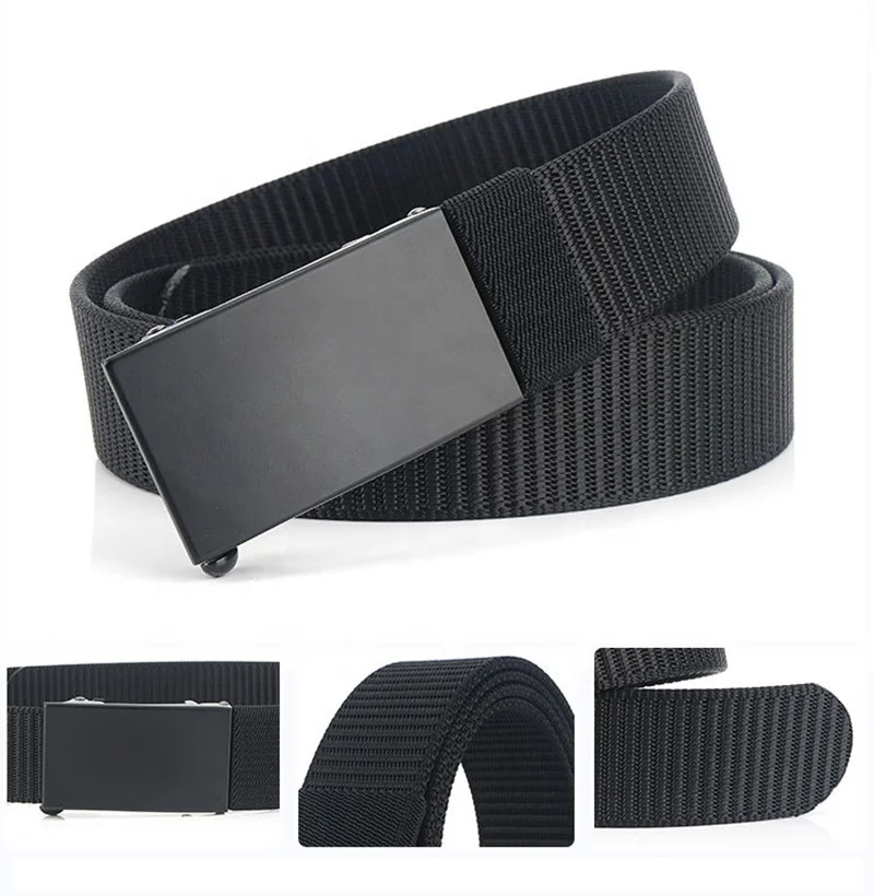 Nylon Web Belts Ratchet Belt No Holes Full Adjustable Web Belt for Men and Boys