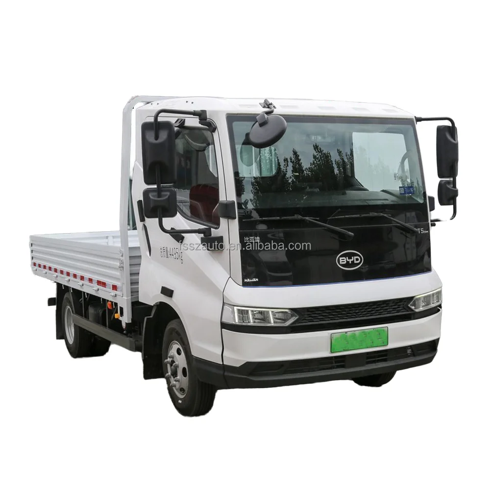 BYD T5 Electric Truck with Long Endurance Battery Flatbed Truck Cheap EV Truck Electric Light Trucks for Sale Commercial Vehicle
