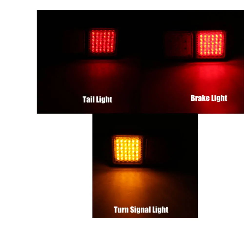 Auto Car Led Tail Lights Turn Signal Side Indicator Brake Reverse Lamp