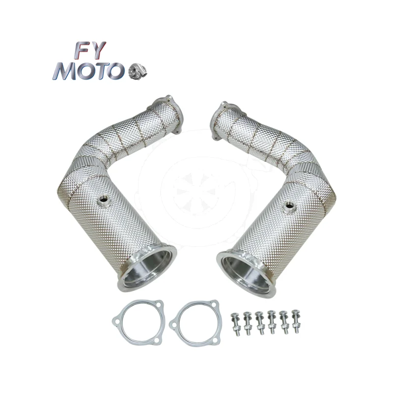 Exhaust Downpipe For Porsche Cayenne Turbo S E-Hybrid / Cayenne Turbo S E-Hybrid Coupe 4.0 680HP