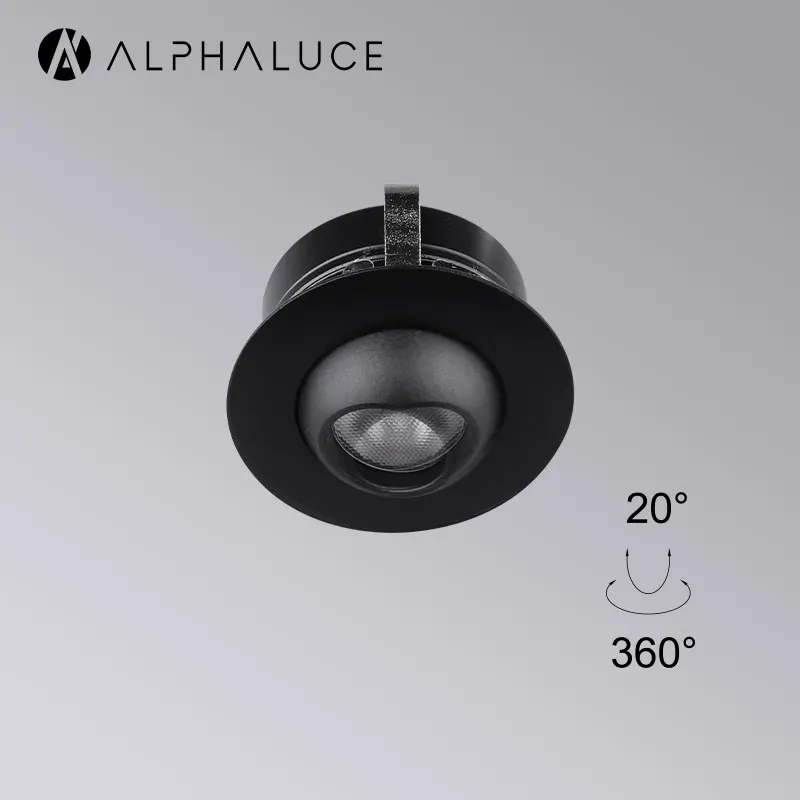 Mini 1W Dc24V Ip20 Multicolor Adjustable 360 Degrees Gradevin Wine Display Kitchen Led Under Cabinet Light