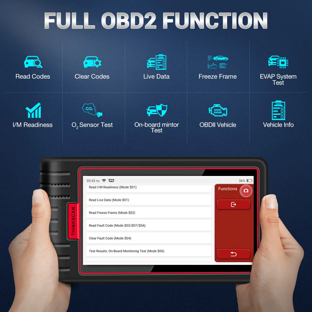 图片关键词 2022 Second Generation Thinkscan Max OBD2 Auto Testing Machine Professional Car Full System Diagnostic Tool Plastic Code Reader