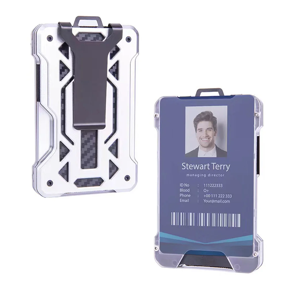 Mens Smart RFID Blocking Slim Money Clip Super Thin Wallet ID Credit Card Holder | UK