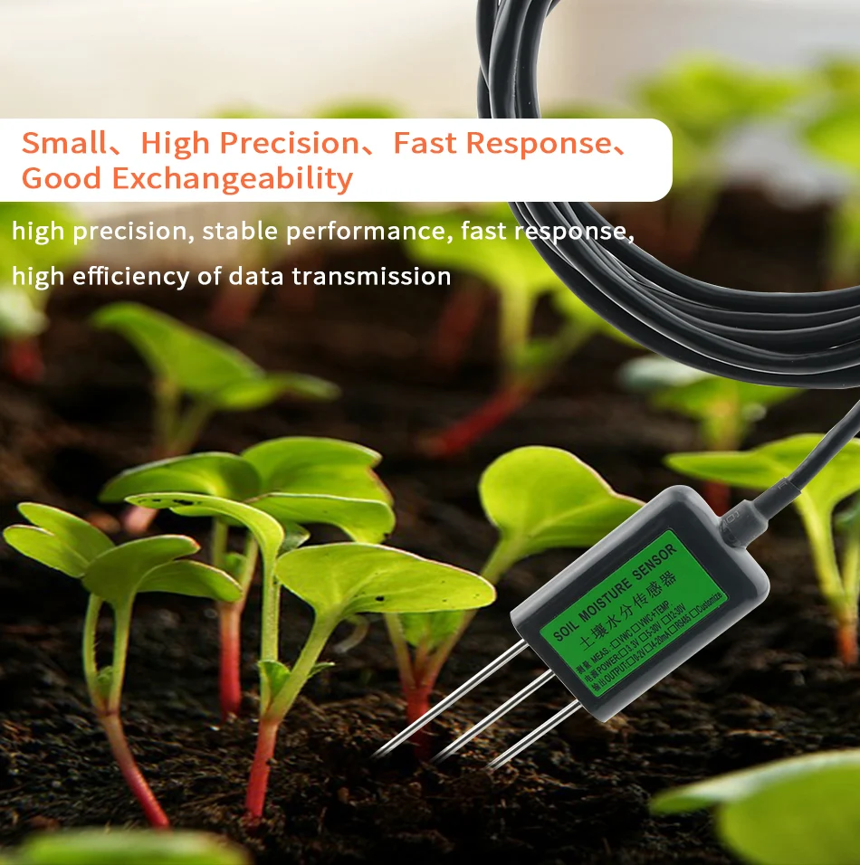 Soil Moisture Meter Tester Probe Sensor for Garden Farm Lawn Household  Indoor Outdoor - HENGKO