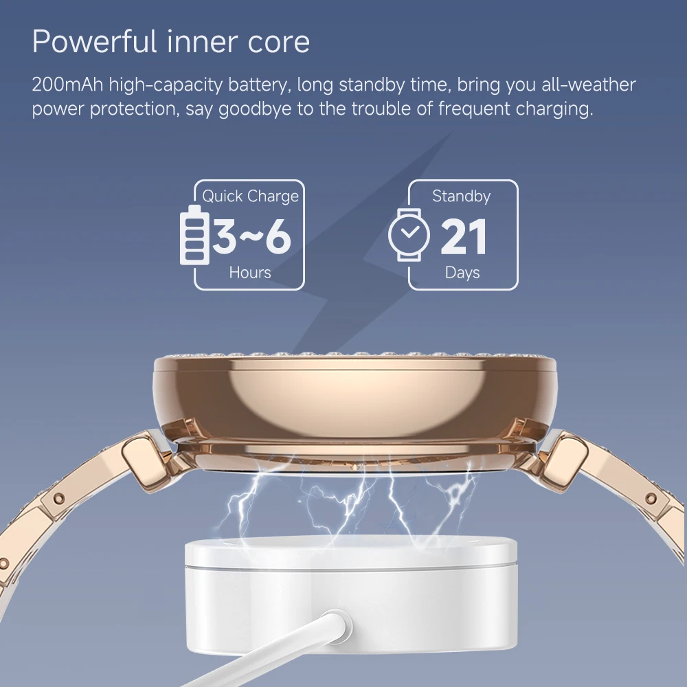 Anpassen 2024 LC602C Smart Watch für Männer Frauen 1,19 