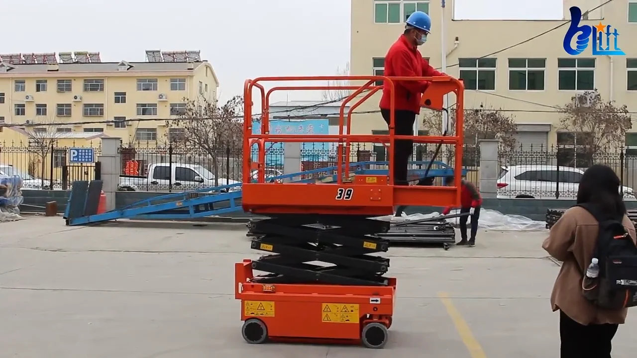 12m Warehouse Mobile Electric Cargo Lift Platform Self Propelled ...