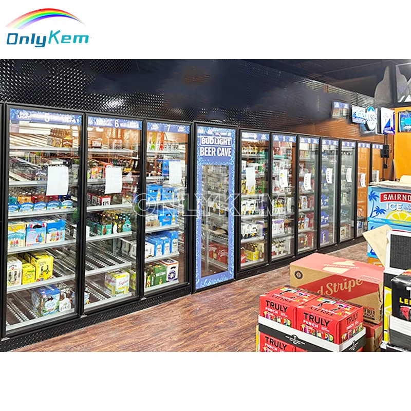 Custom Design Display Cold Room Walk in Cooler Freezer with Glass Door