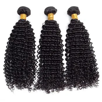 Good Reviews Top Quality Cuticle Aligned Human Hair Bundles Raw Brazilian Afro Kinky Curly I Tip Extension