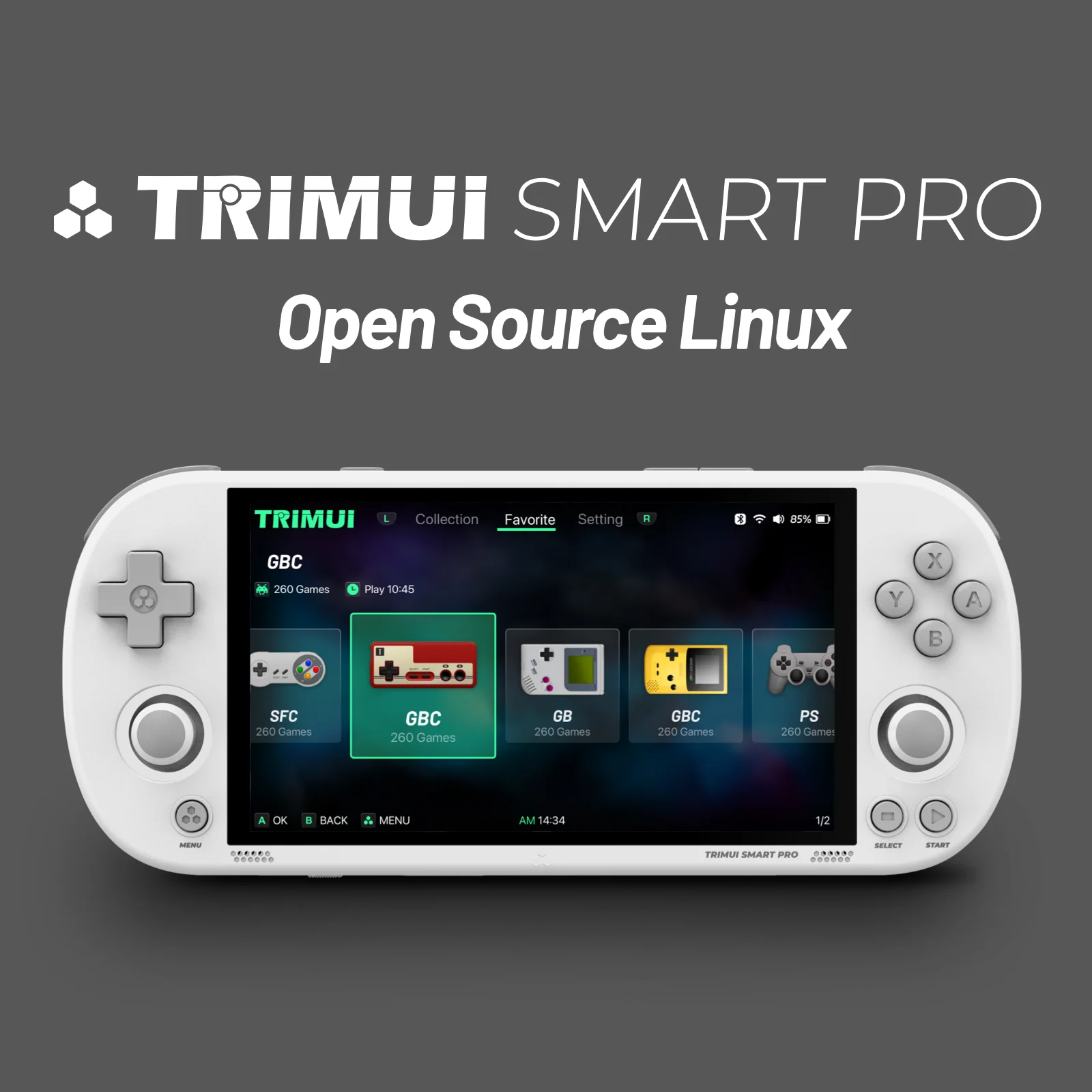 TRIMUI SMART PRO - Open-Source Game Console with Retro Style