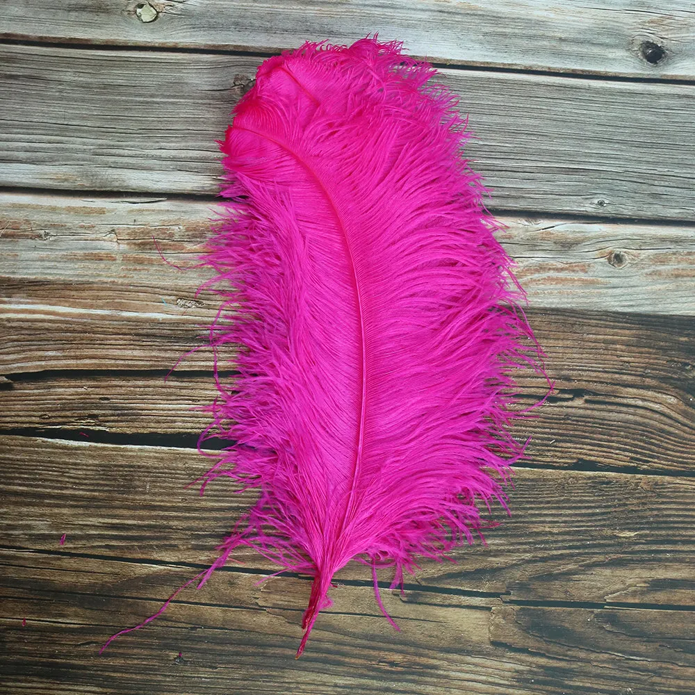 BIG Fluffy 65-70CM Natural Pink Ostrich Feathers Artificial for Vase  Decoration Wedding Party Decorative Plumes