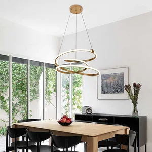 Ring Round Lamp Holder Chandeliers Pendant Lights Modern Style Head Home Decorative Nordic Light Fixtures Fittings Pendant Light