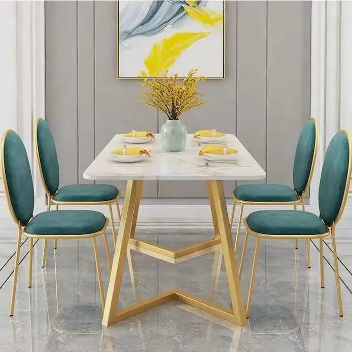 Chaises modernes en velours, chaises de salle à manger, de Restaurant, de vanité