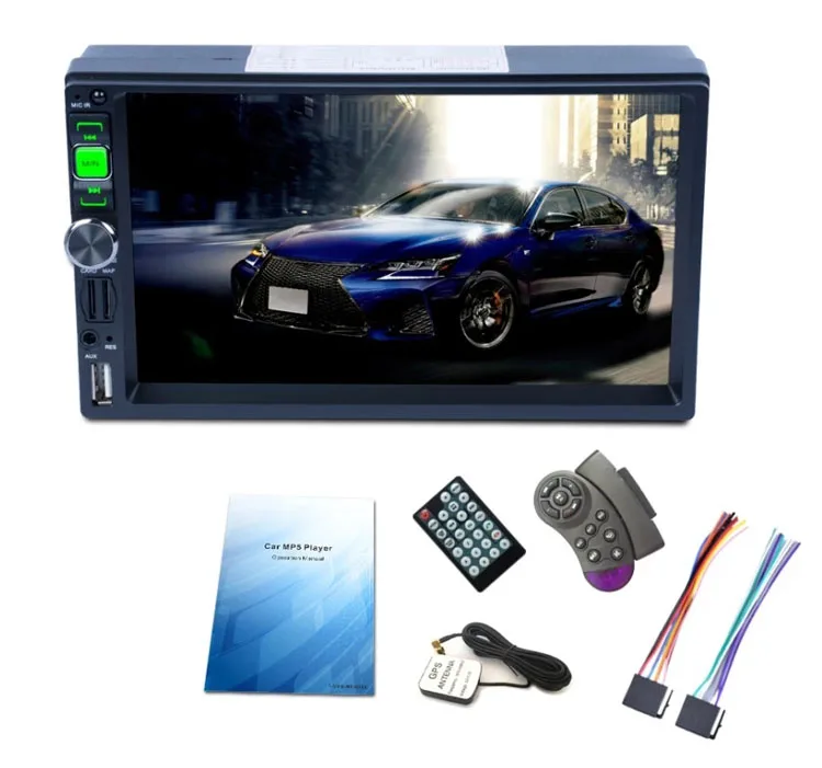 Radio Coche 2+16gb 2 Din 7010b Reproductor Multimedia Para C