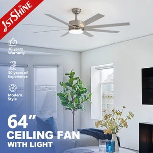 1stshine Ceiling Fan with Light Large 64 Inches MDF Blades Ceiling Fan with Smart APP Control