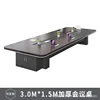 3.0*1.5m conference table with storage cabinet