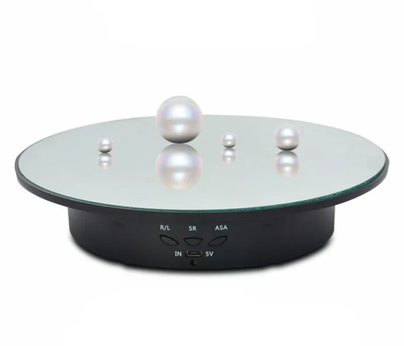 6'' Motorized Rotating Display Stand, Three-speed Spinning Display Stand  Turntable, Rotating Platform Product Turntable for Display Jewelry, Shoe