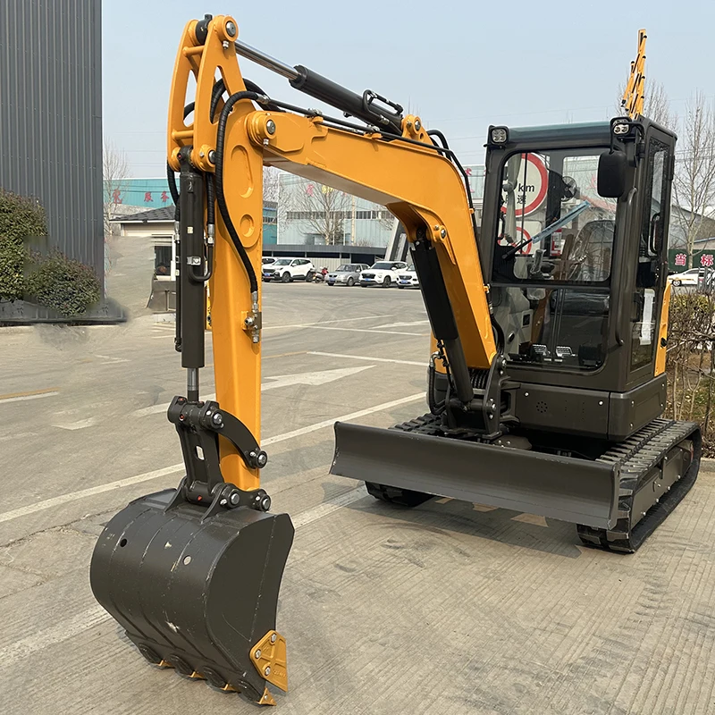 2024 Cheap and Popular Mini Excavator China 1 Ton  Made in China Small Digger Farms New Model