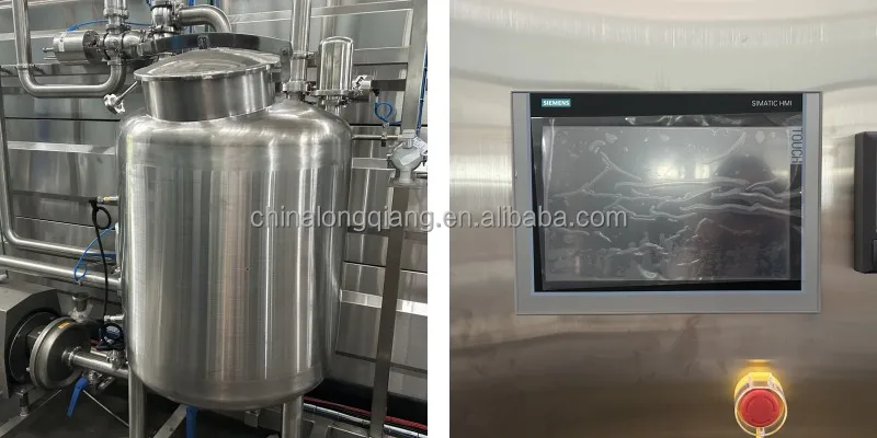 1T 2T 3T 5T UHT Tubular Sterilizer with Vacuum Degasser for Dairy Beverage Milk Yogurt Fruit Juice Ice Tea Automatic Pasteurizer