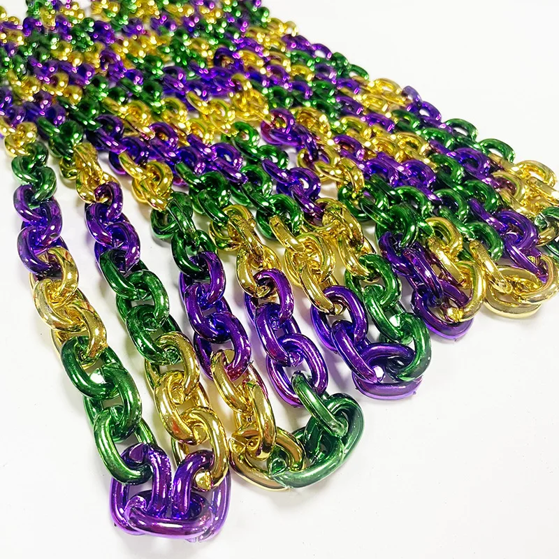 how many beads are on a mardi gras necklace