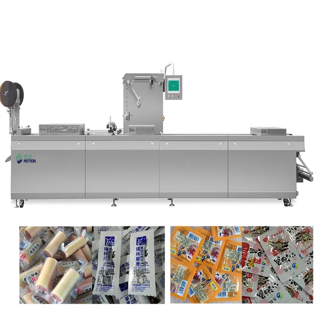 Automatic Sausage Meat Fish Food Packing Thermoforming Vacuum Packaging Machine