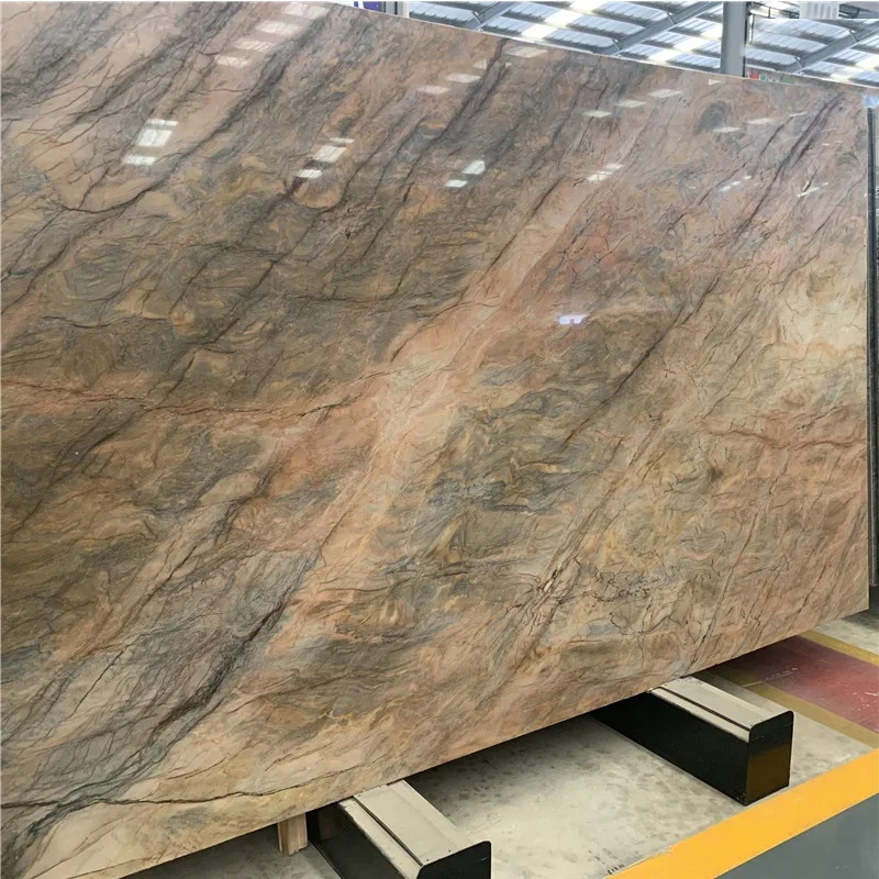 Luxury Stone Red Vein Versailles Purple Impression Wall Tiles Marble For Project