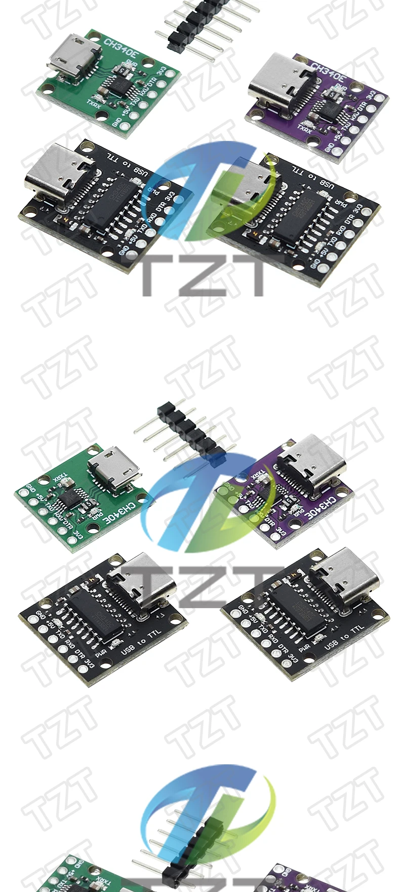 Tzt Ch340n Sop8 Usb To Ttl Module Pro Mini Downloader Replaces Ch340g ...