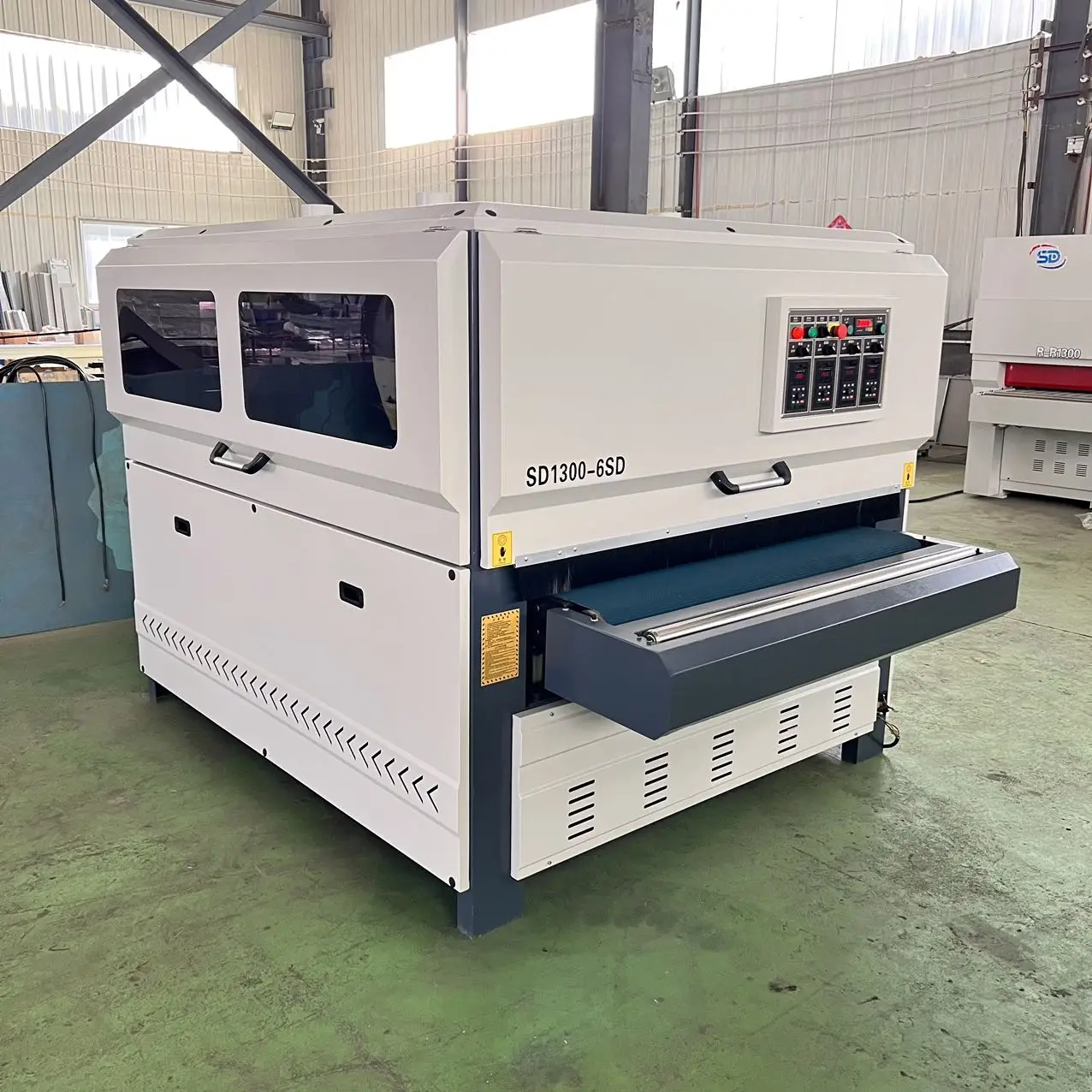 Woodworking Brush Sanding Machine Automatic Combination Door Cabinet Wood Disc Brush Polish Sanding Sander Machine
