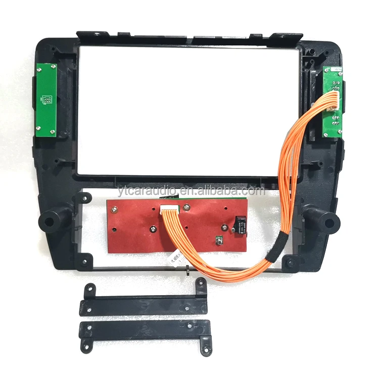 Need4Street Radio Fascia For Retrofitting The Large 8 Inch Display Black Mounting Frame Compatible With Vw Passat Suitable For Navigation Discover Media And Radio Composition Media Mib2