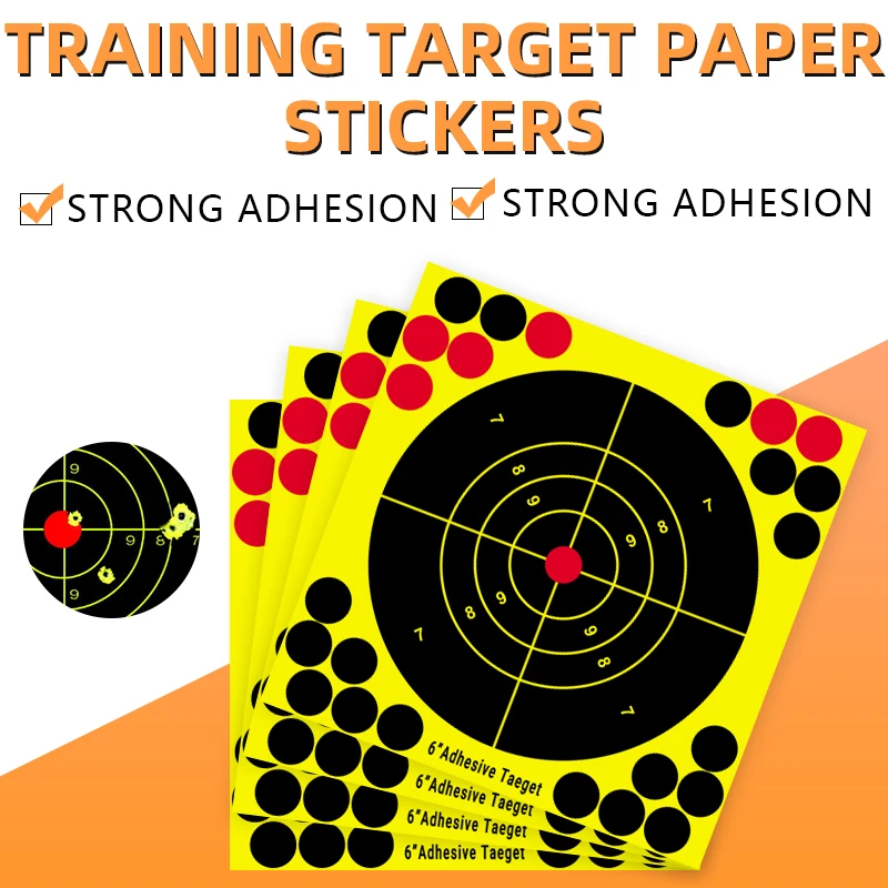 Self Adhesive Shooting Paper Reactive Splatter Targets for Shooting Range Stickers details
