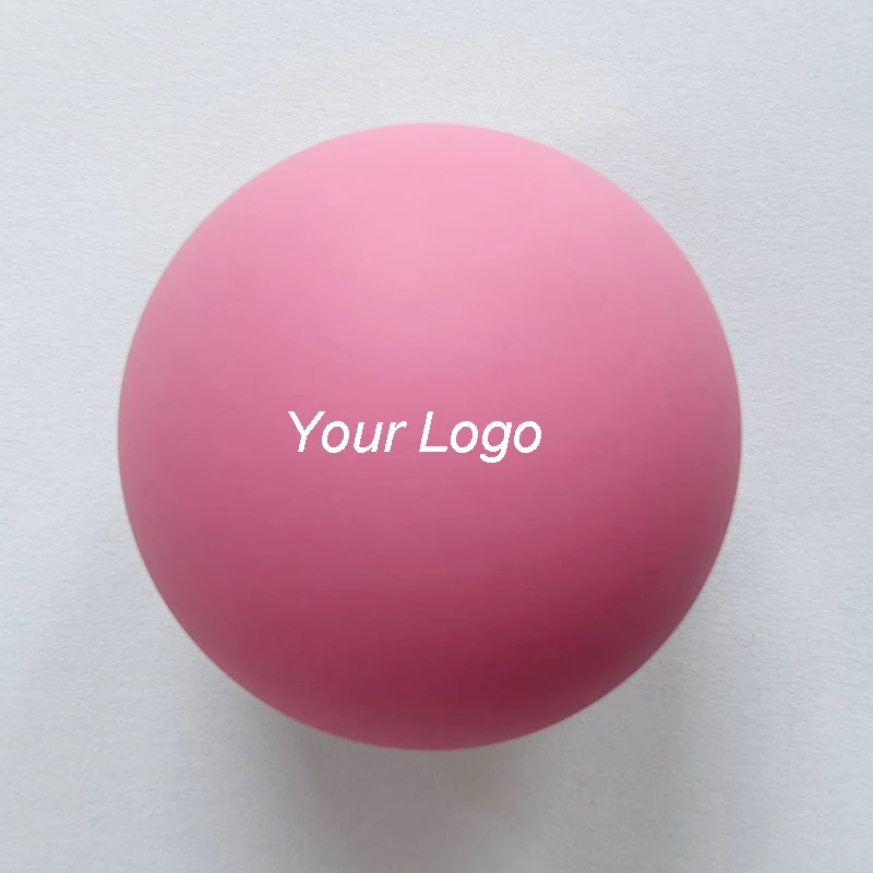 High Quality Custom logo Printing Pink Color Cheap Price Hollow Rubber Bouncing Pinky Ball