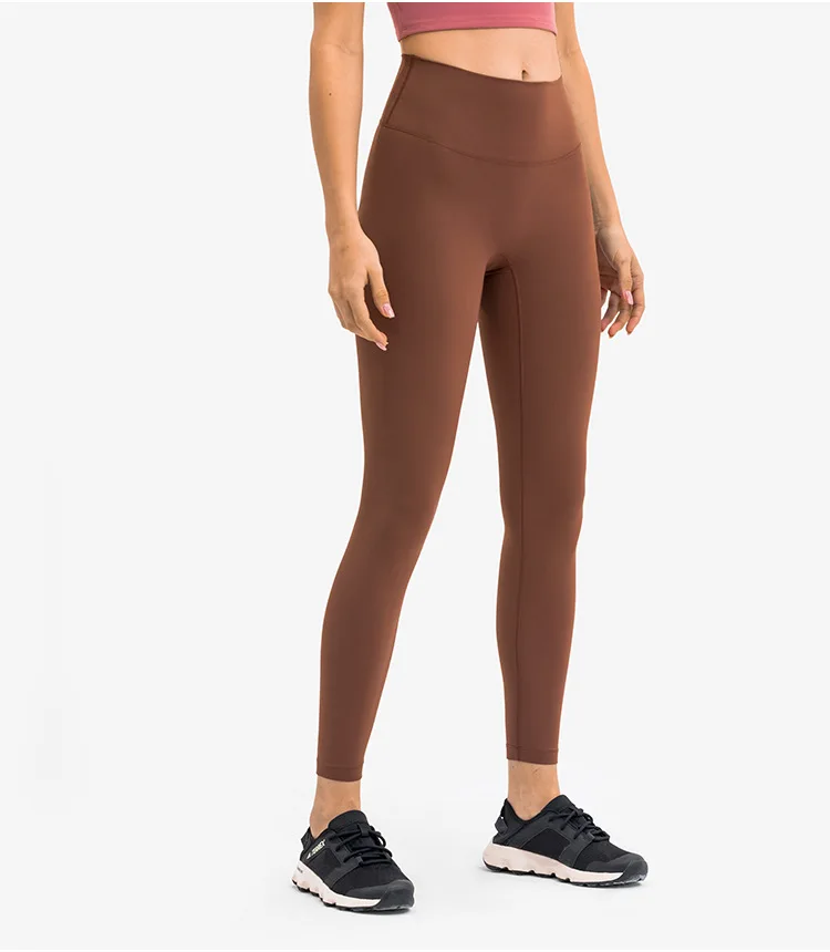 Most Hot Selling Fitness Yoga Wear Nude Soft Low MOQ Oem Custom Printing  Logo Service Yoga Pants Seamless Leggings for Women