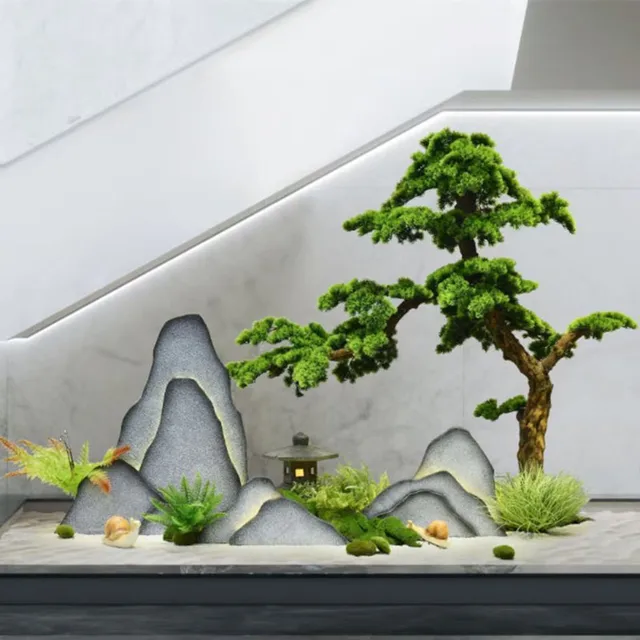 Artificial plant fake plants for indoor decorative green plastic bonsai trees